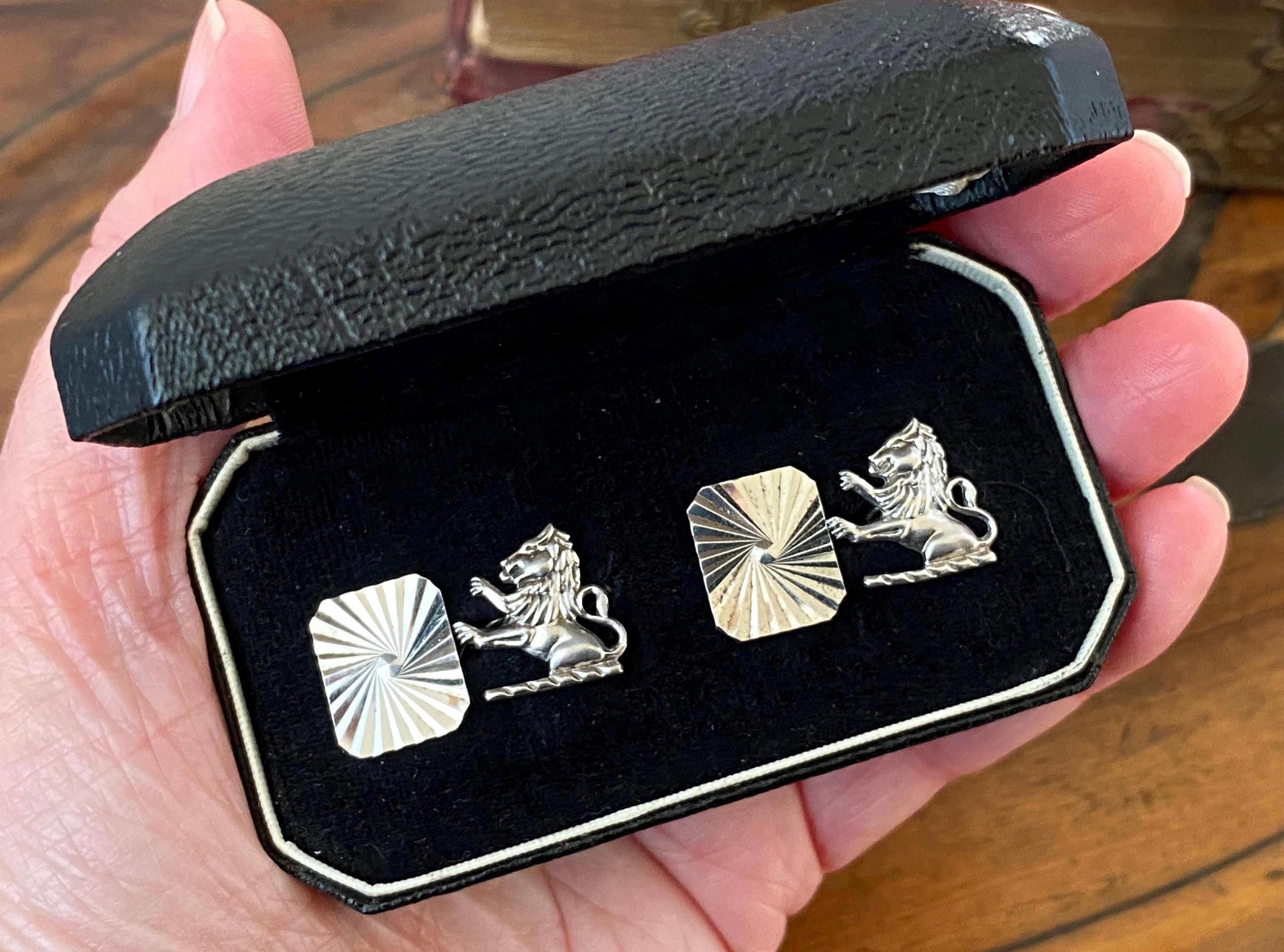 Boutons de manchette Dumont de Chassart argentés - Arte Del Fai