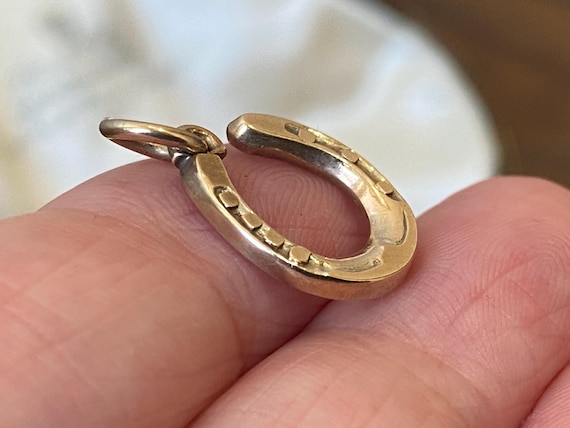 Vintage English hallmarked tiny solid 375 9ct gol… - image 3