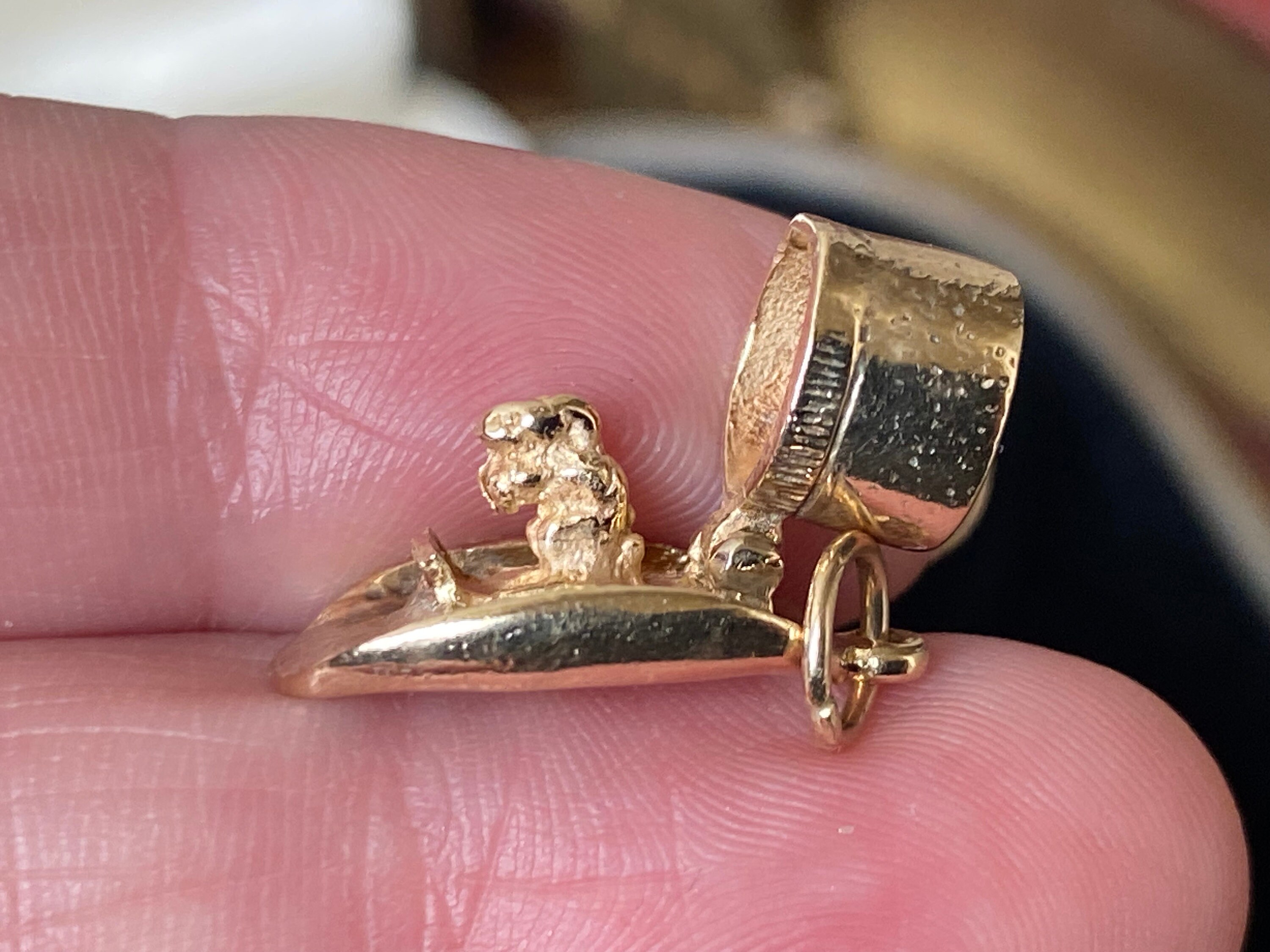 Gold Top Hat Charm Australia