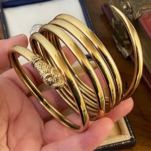 Victorian Gold Bangle Etsy UK