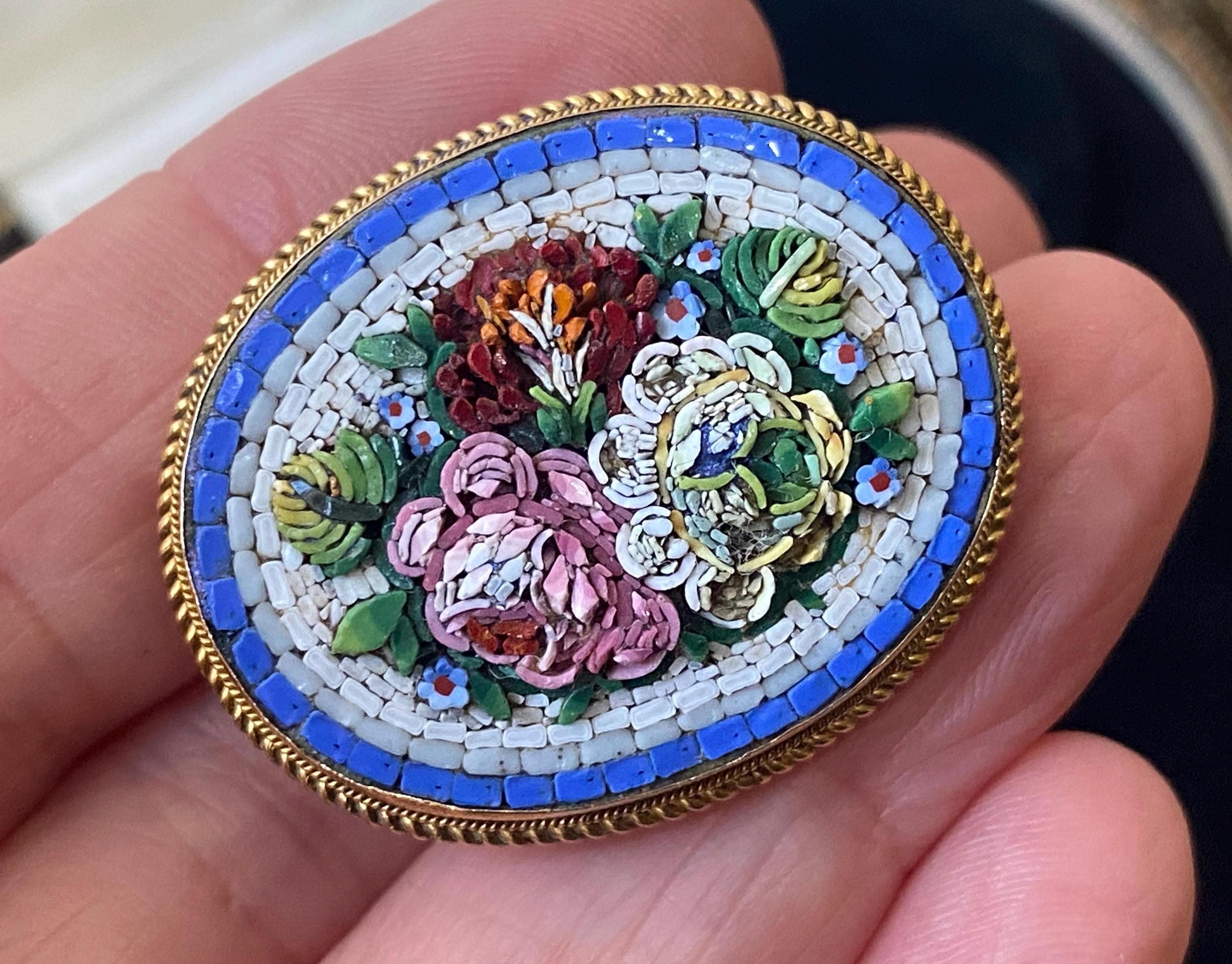 Micro mosaic jewelry - Etsy 日本