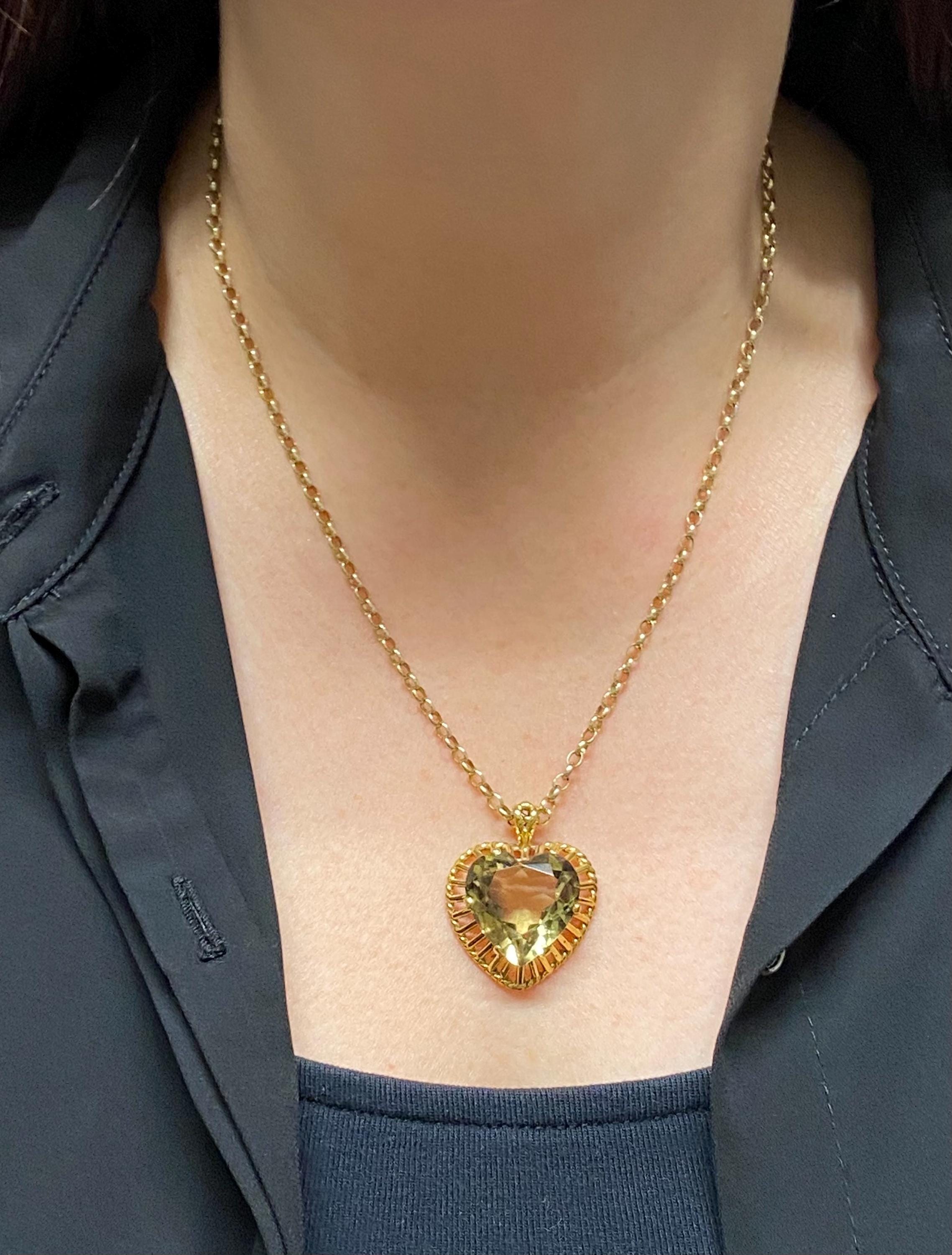 ◆VINTAGE HOLLYWOOD◆ Gemstone Heart Necklace VH2435NE006M $_12.JPG?set_id=880000500F