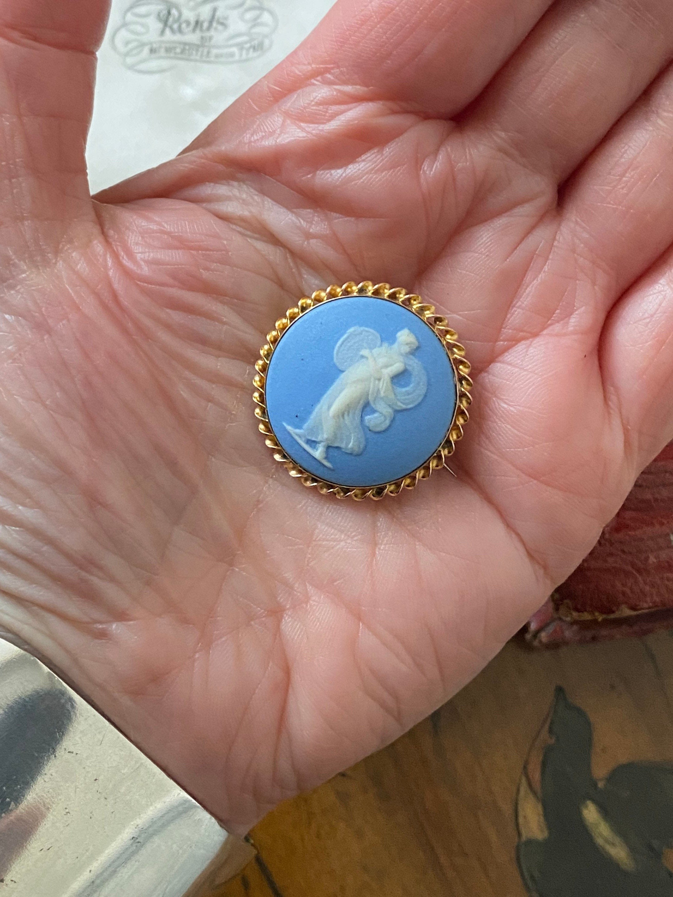 　ウェッジウッド　9金　ゴールド　375　K9　カメオペンダント Wedgwood ウェッジウッド 9金 ゴールド 375 K9 カメオペンダント