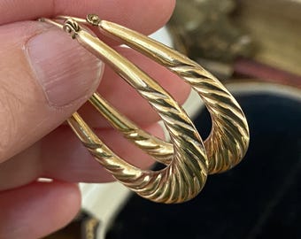 Orecchini doppio cerchio di diamanti oro bianco 750