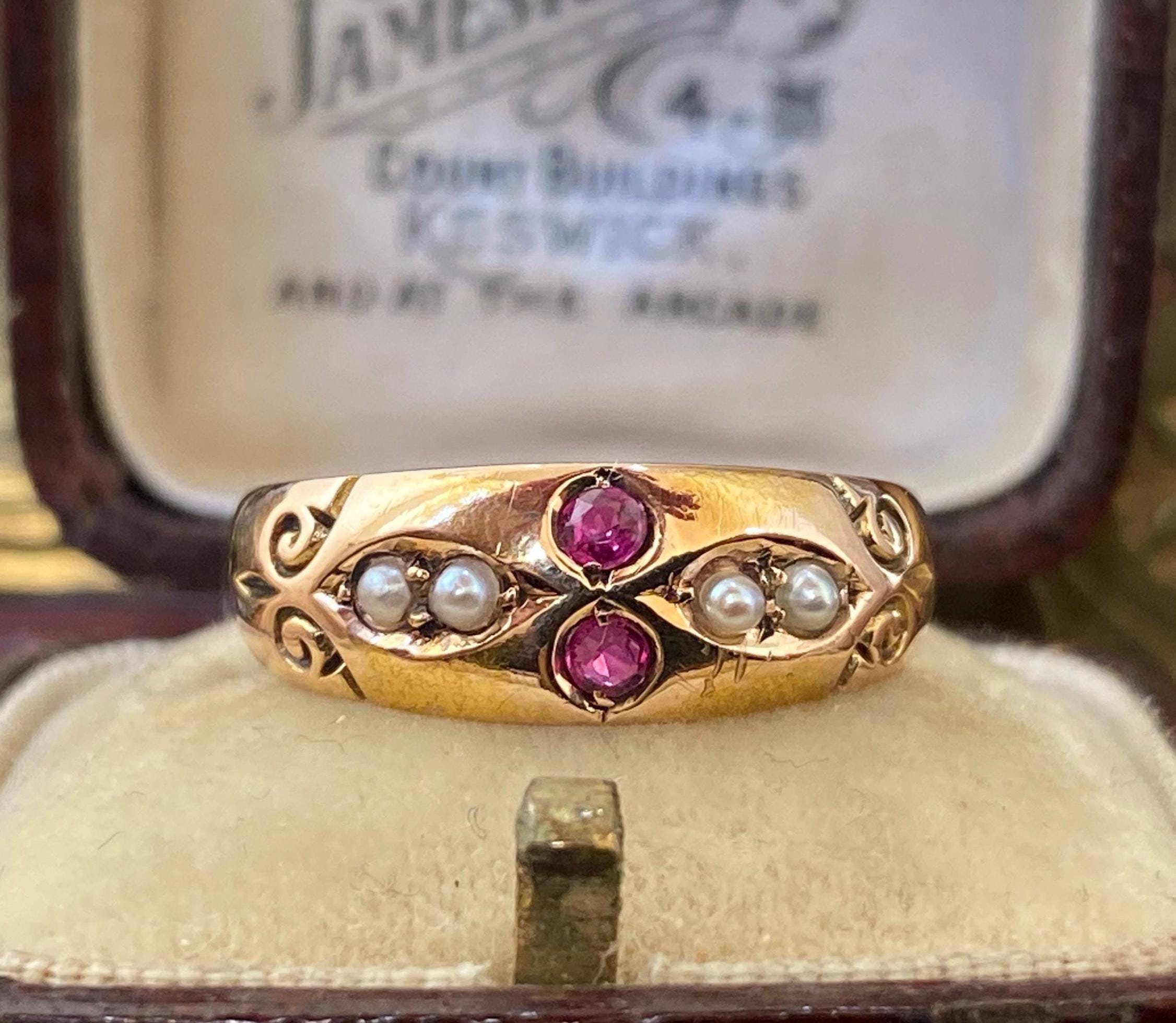 22k antique ring - Etsy 日本