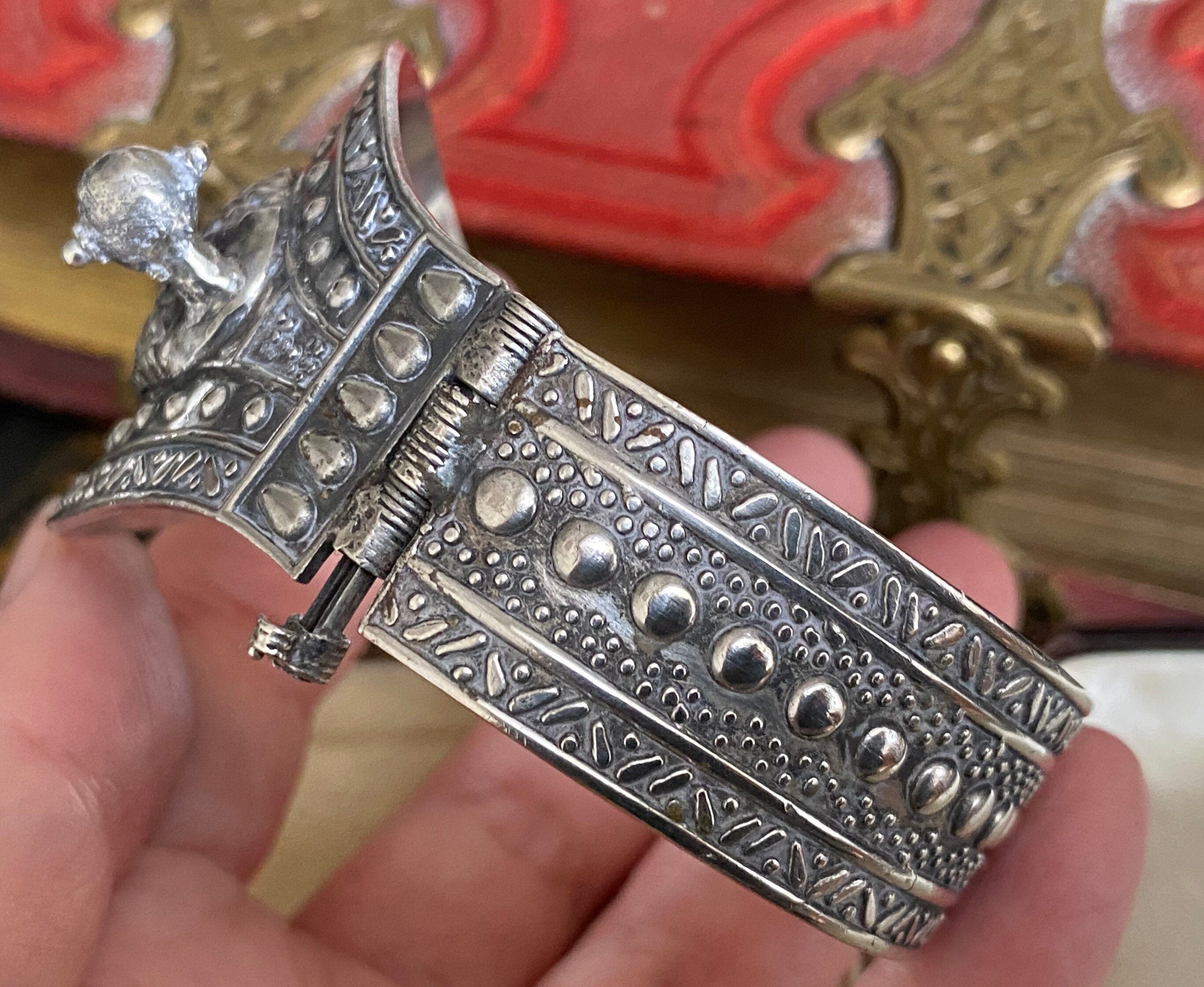 【ALDO】アンティーク風 Adaeriel スネイク 蛇 ブレスレット Unusual Antique /vintage Art Deco Egyptian Sterling Silver