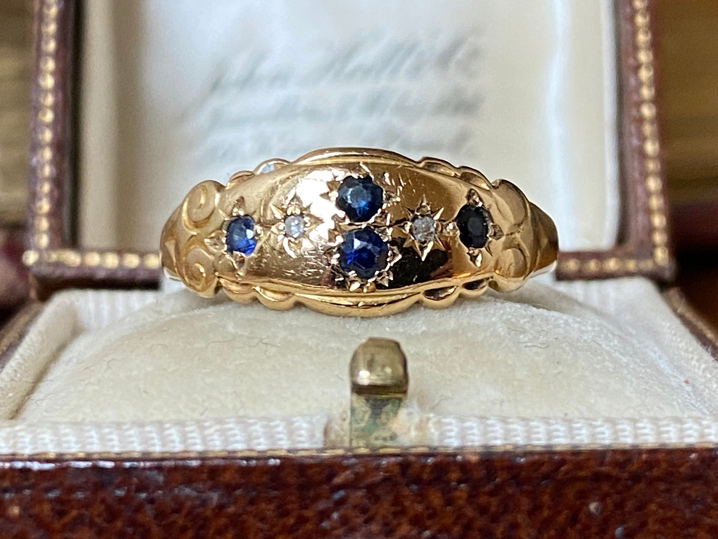 750 gold 2024 diamond ring