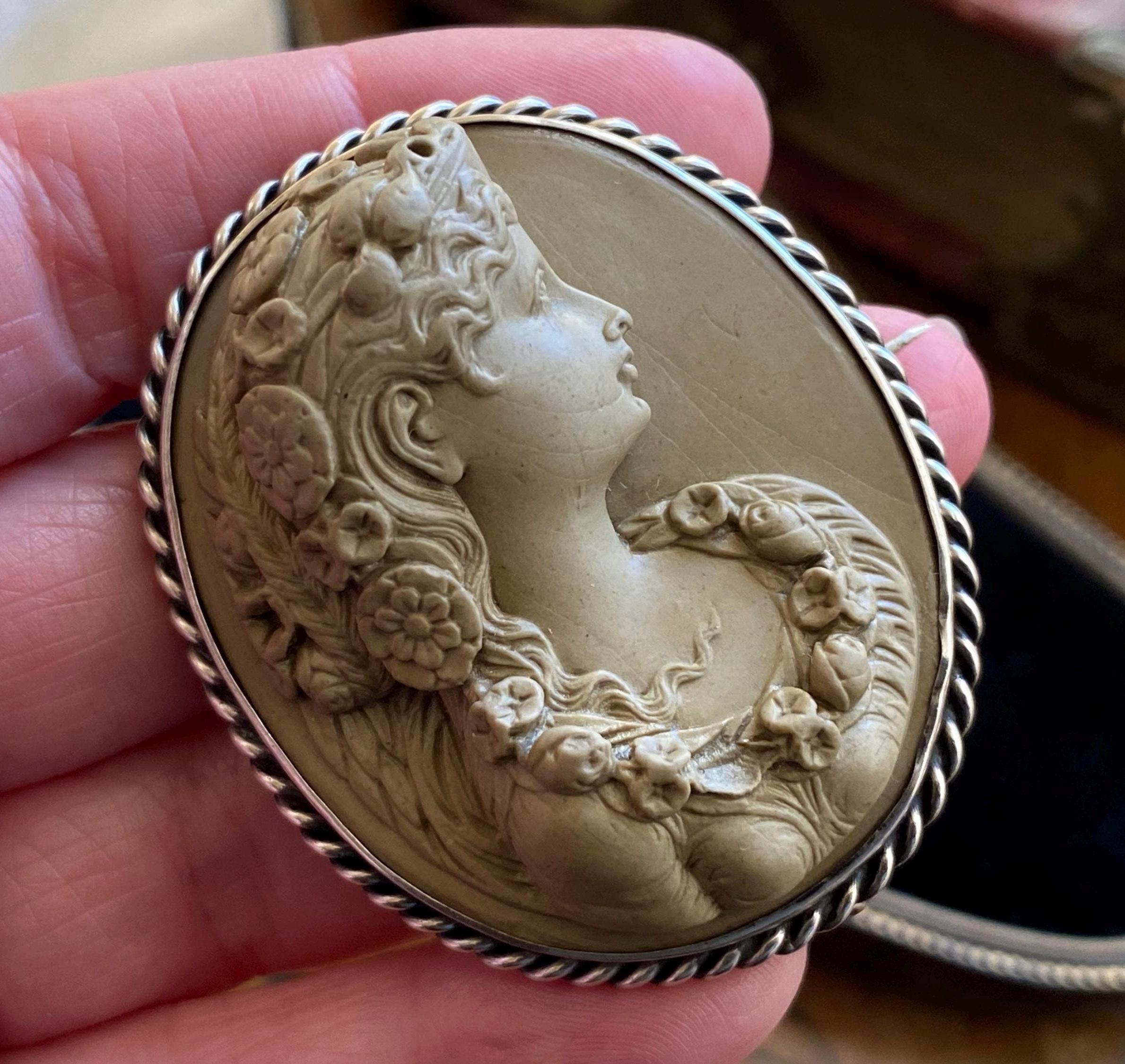 Unusual Antique Victorian Sterling Silver Goddess Flora High