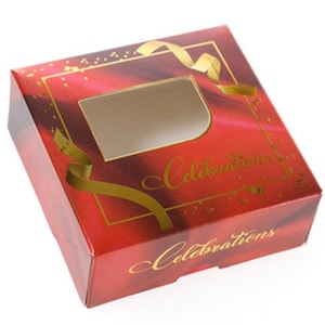 Printed Sweet Box - Red Celebration (Small Boxes)