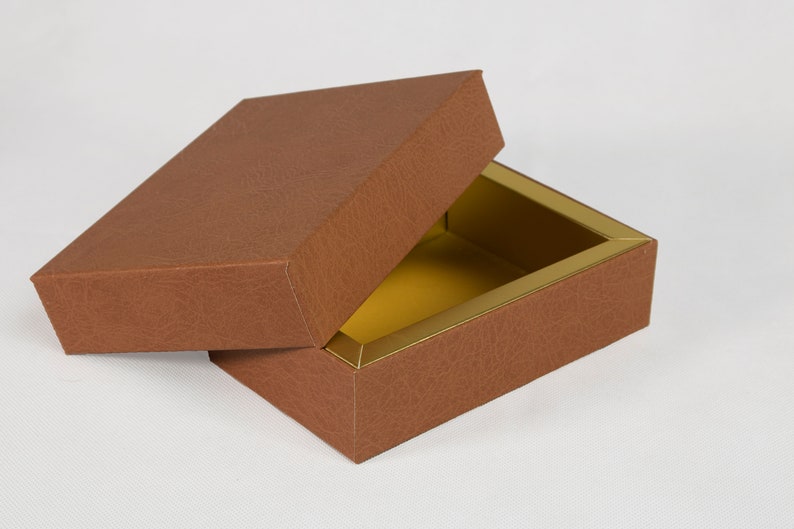Brown Leather gift box empty sweet boxes jewellery boxes Etsy