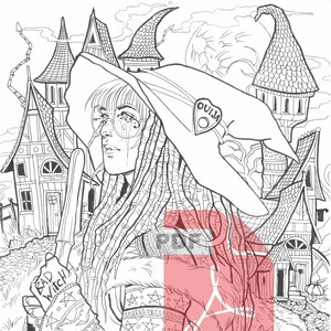 Witchcraft single pdf coloring page