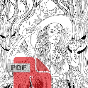 Wheel of the year : Samhain PDF lineart