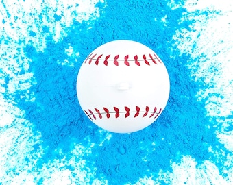Blue Gender Reveal Baseball | Blue Exploding Powder Baseball | Gender Reveal Party Ideas | Ultimate Party Supplies