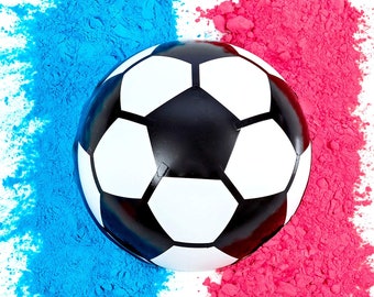 Gender Reveal Soccer Ball | Blue and Pink Powder Kit | Gender Reveal Party Supplies | Ultimate Party Supplies