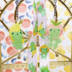 Acrylic Frog Fruit Charms