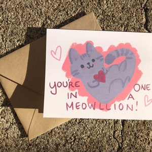 Du bist Eins in einem Meowllion! Karte
