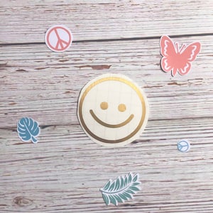 Smiley Face Vinyl Decal | Car Sticker