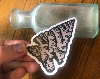 Elko Point Arrowhead Die Cut Sticker - Water bottle Aesthetic Stickers • High Quality Water Resistant Matte Sticker Gift