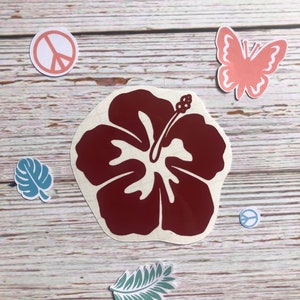 Hibiscus Flower Vinyl Decal | Car Sticker