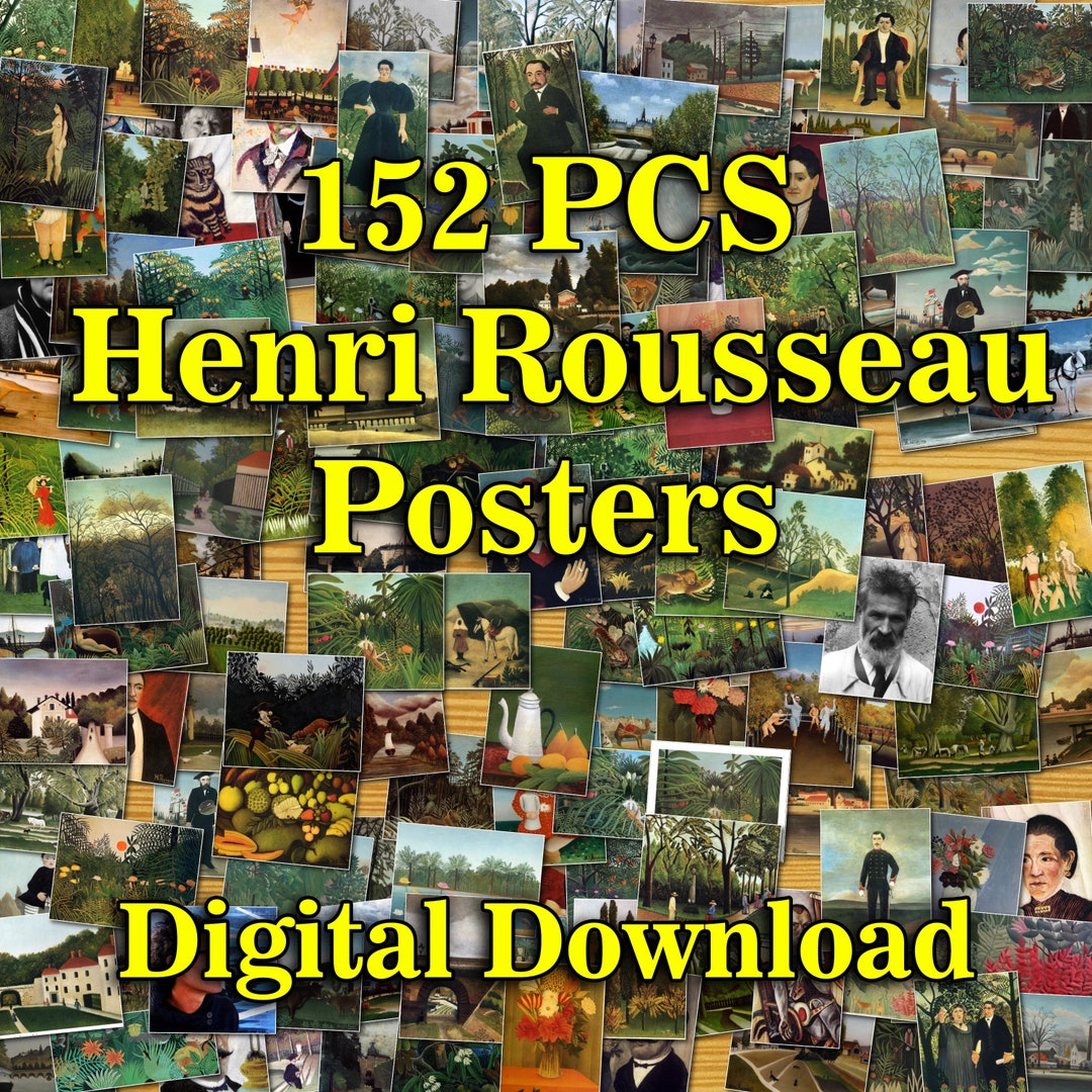 Rousseau, Henri Rousseau Printables, Henri Rousseau, Rousseau Print ...