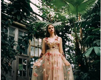 Author's hand embroidery  "Flower Blossom"
