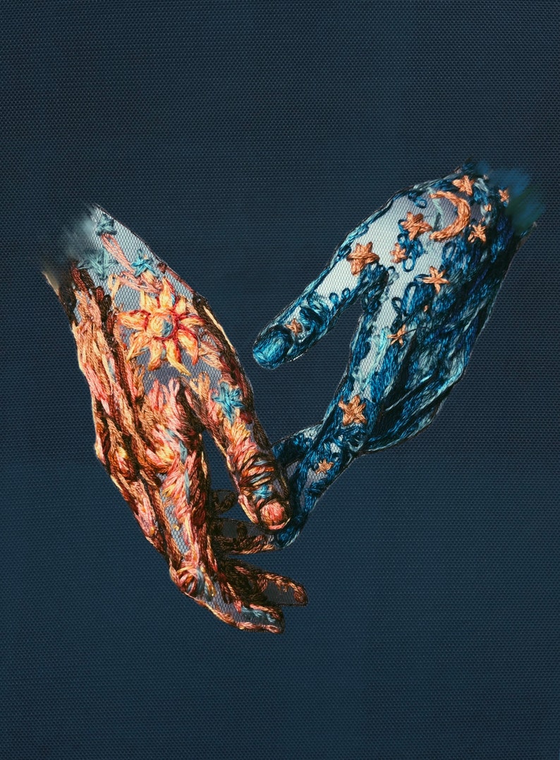 Selenelion. Original print by Katerina Marchenko image 0