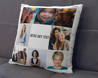 Personalised Pillow/Cushion Covers. Add Customised pictures/photos/images also any initial/name/text on Personalized pillow cushion/cover.