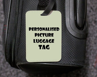 Personalised Luggage Tag. Any Name/Picture/Text/Logo Luggage Suit Case Tag.