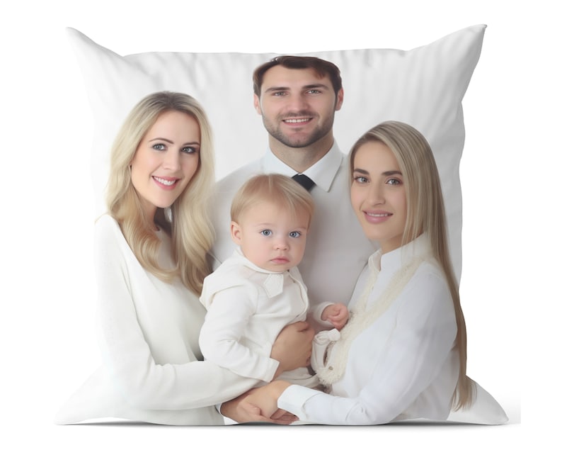 Personalised/Personalized Pillow/Cushion Covers. Add Customised picture/photo/image also any initial/name/text on pillow cushion/cover. image 4