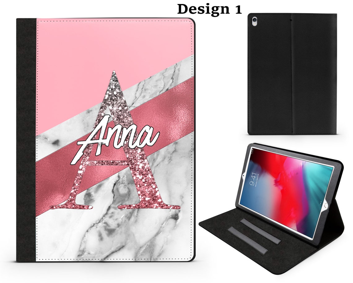 Personalised/custom Ipad Case/marble Heart/love Leather Flip Etsy