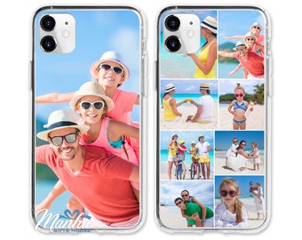 Personalised Phone Case For iPhone 17 16 15 14 13 12 11 Pro Max Plus Samsung, Custom Photo Cover Any Logo | Image | Text | Collage Photos.