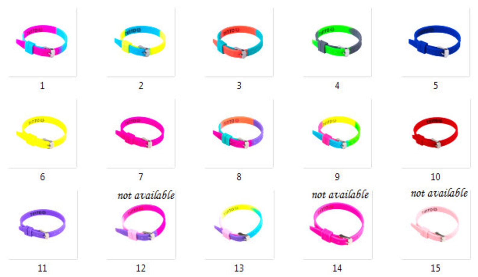 Bracelet silicone Wrist bracelet Multicolor 10mm Adjustable Etsy