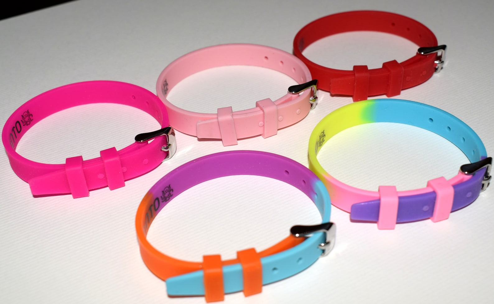 Bracelet silicone Wrist bracelet Multicolor 10mm Adjustable Etsy