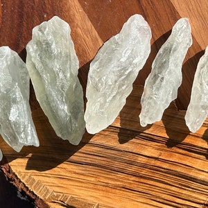 Prasiolite raw stone green clear crystal amethyst chunks pieces quartz vermarine lime citrine