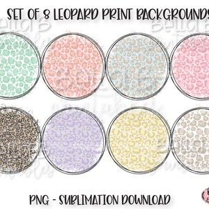 Leopard Print Frame Sublimation Background, Easter Sublimation Backsplash, Background Bundle, Digital Graphics, Frame, Digital Download, PNG