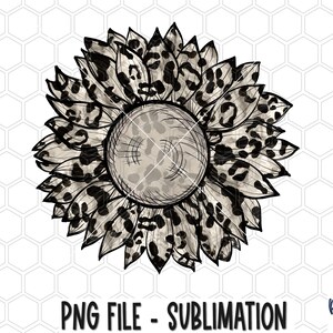 Leopard Sunflower PNG Sublimation Designs, Doodle, Cheetah ,Grunge, Digital Download, Sublimation Graphics, PNG, Clip Art
