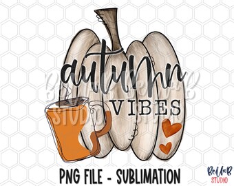 Design caprichoso de sublimação de abóbora com vibrações de outono, tempero de abóbora, abóbora Doodle, desenhado à mão, abóbora pintada, outono PNG, download digital, PNG