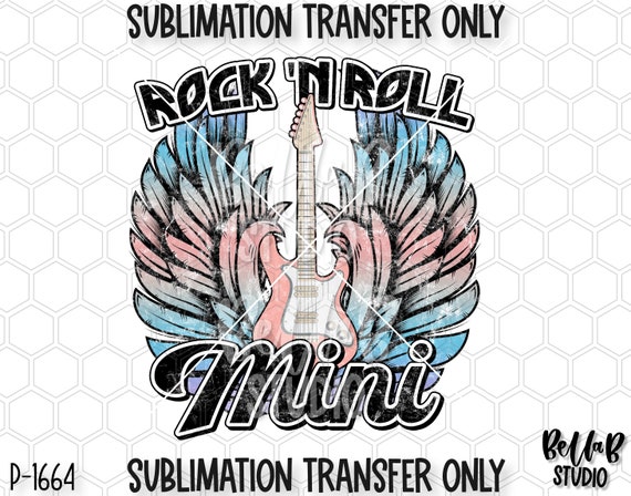 Rock N Roll - ready to press sublimation transfer print