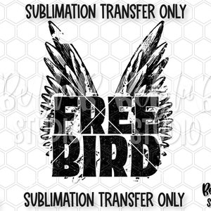 Transfert gratuit de sublimation d’oiseaux, Rock Wings, Rétro, vintage, Hippie, Rock n Roll, Prêt à presser, Transfert de presse à chaleur, Impression par sublimation