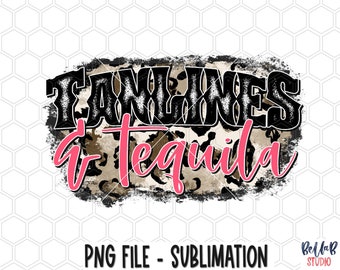 Tanlines and Tequila PNG Sublimation Design, Western, Leopard, Vintage, Southern, Western Summer,Sublimation Digital Download, PNG, Clip Art