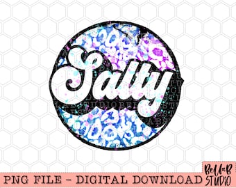 Bright Leopard Retro Salty PNG Sublimation Design, Neon Leopard, Summer PNG Design, Sublimation Digital Download, PNG, Ready To Print