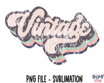 Vintage Sublimation Design, Retro, Vintage, beunruhigt, Grunge, Vintage Soul, Sublimation digitaler Download, PNG, ClipArt