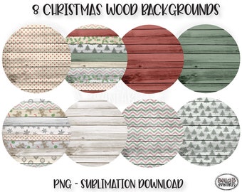 Fundo de sublimação PNG de madeira de Natal, pacote de backsplash de sublimação de madeira, moldura, respingos, download digital de sublimação, PNG, clipart