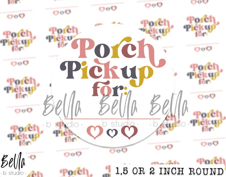 Retro Porch Pickup Stickers Thank You Stickers Business Etsy