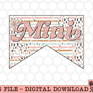 Western Boho Daisies  - Mini Sublimation Design, Boho Western, Southern, Country Girl, Wild Girl, Sublimation Digital Download, PNG