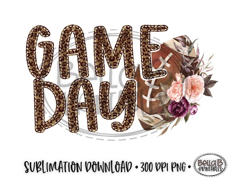 Download Leopard Print Football Sublimation Digital Download Game ...