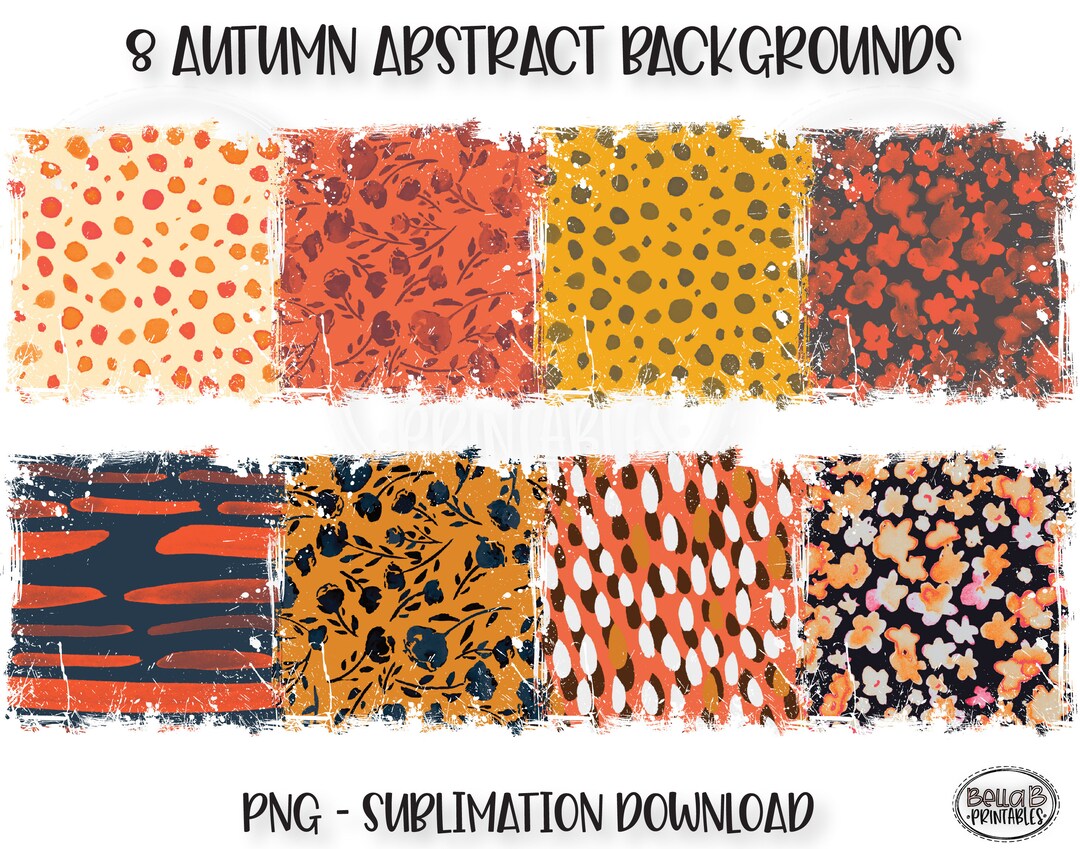 Autumn-fall PNG Sublimation Background Bundle Sublimation - Etsy