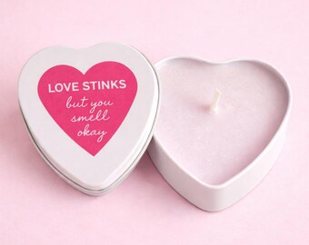 Snarky godishjärtljus – Rolig alla hjärtans dag-present, sojavax