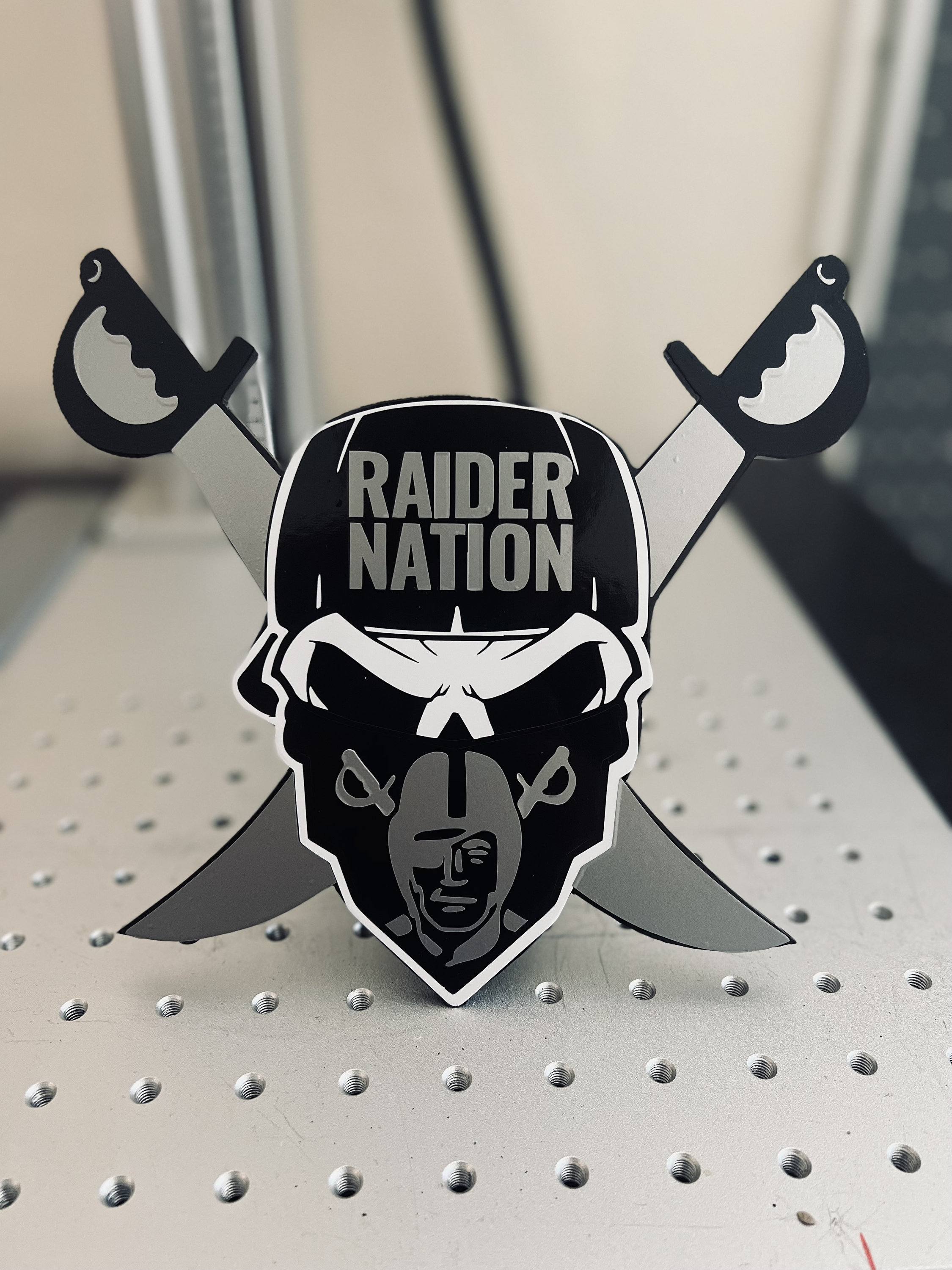 Oakland Raider - Trailer Hitch Cover — Kempter Kustoms