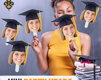 Lots de mini-têtes de fête | Diplômé de la promotion 2026 | Nouveauté 2026